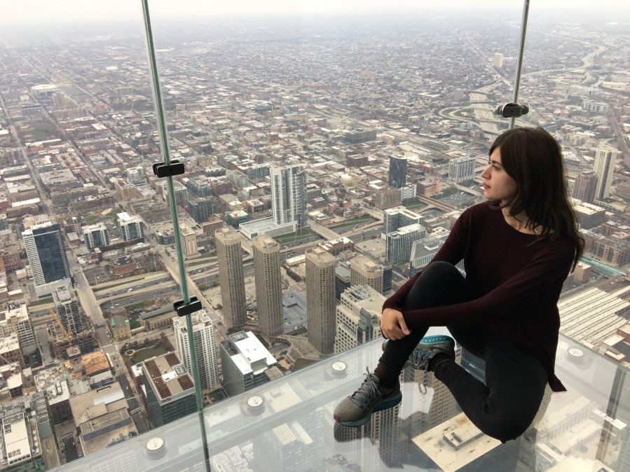 Lillian Isabella at top of Willis Tower